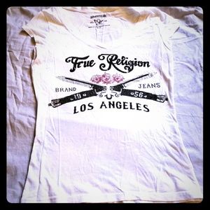 Authentic True Religion Switchblade Rose Tee